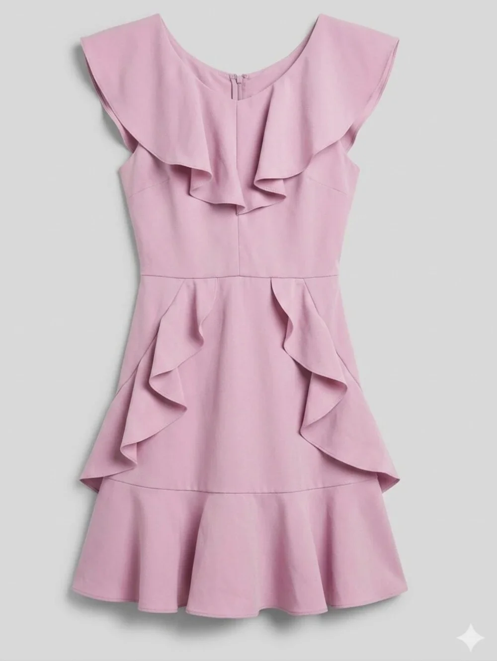 Rare Editions Girls Lilac Ruffle Fit & Flare Special Occasion Dress Size 12